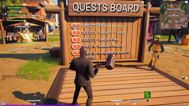 Fortnite x Naruto : comment jouer à la carte de Konoha 4 carte créative de naruto konoha chapitre 2 saison 8