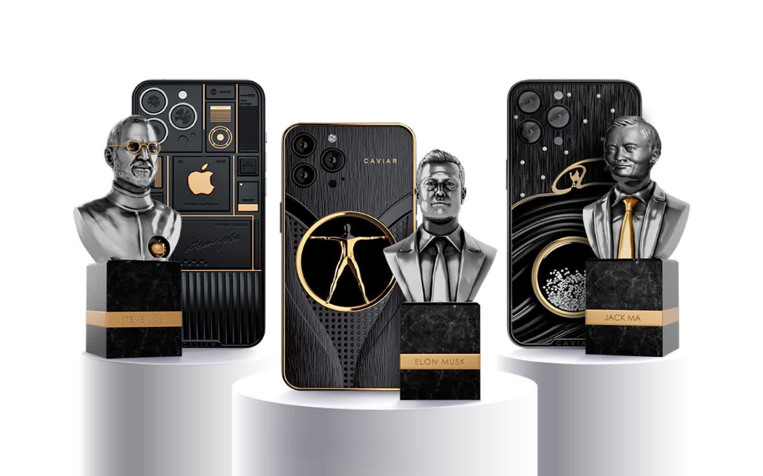 La Collection Visionaries De Caviar Comprend Un Buste D'elon Musk
