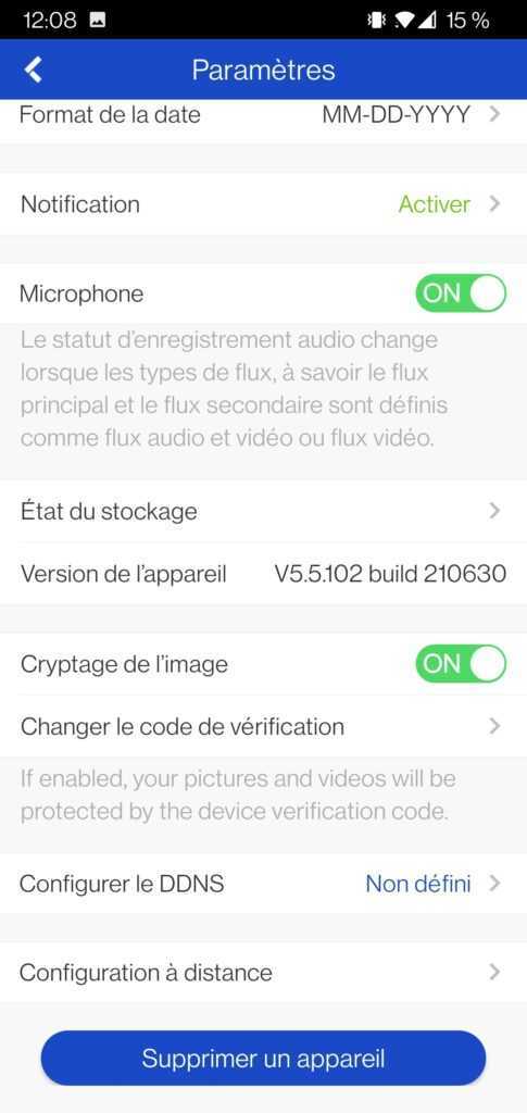 ANNKE C800 en TEST: La caméra de surveillance 4K PoE pas chère 17 Annke C800 Application Parametre 2