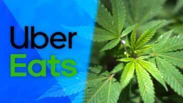 Dans L'application Uber Eats Vient L'achat De Cannabis Légal