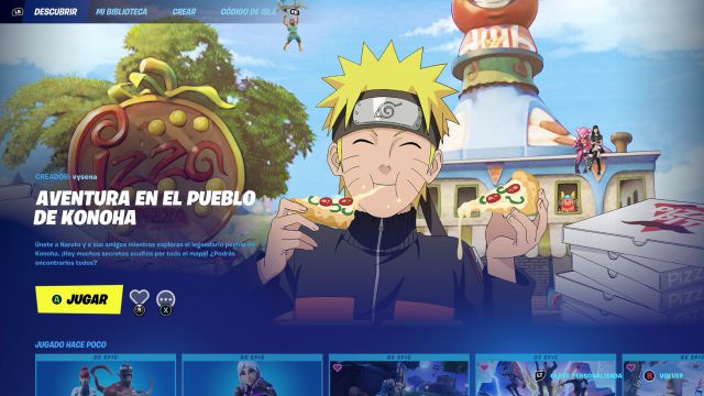 Fortnite x Naruto : comment jouer à la carte de Konoha 2 carte créative de naruto konoha chapitre 2 saison 8
