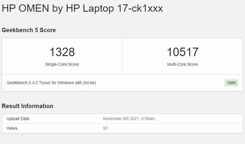 Fuite des benchmarks des ordinateurs portables i7-12700H et 3080 Ti avant l'annonce officielle 2 Fuite des benchmarks des ordinateurs portables i7 12700H et 3080 Ti