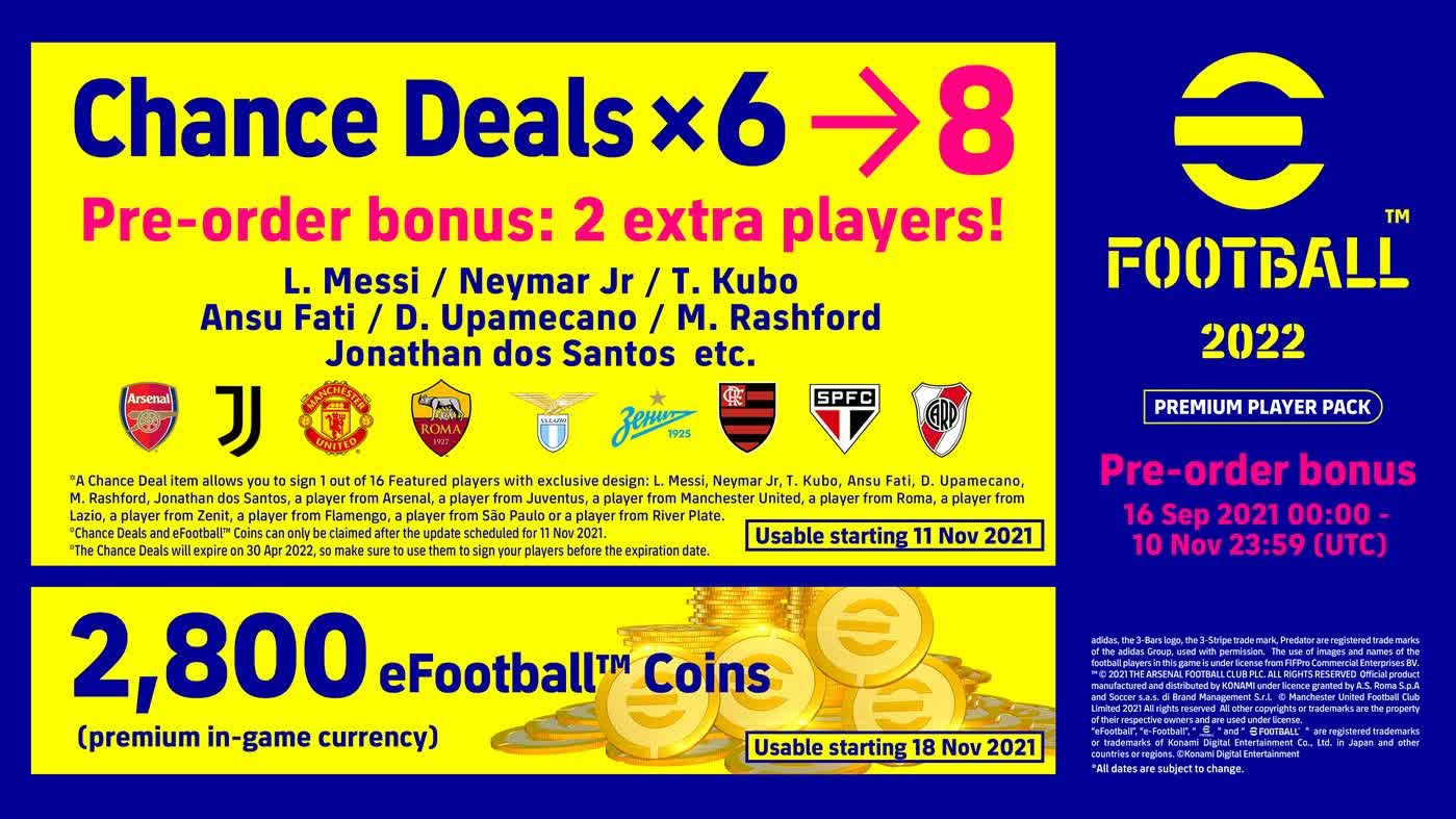 Konami retarde la mise à jour 1.0 d'eFootball 2022 et rembourse les précommandes de DLC 2 Konami retarde la mise a jour 10 deFootball 2022 et