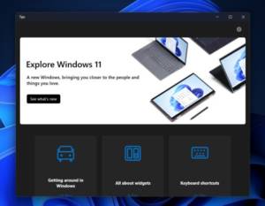 L'effet Mica atteint plus d'applications dans Windows 11, y compris Office 2 Mica également présent dans l'application Tips