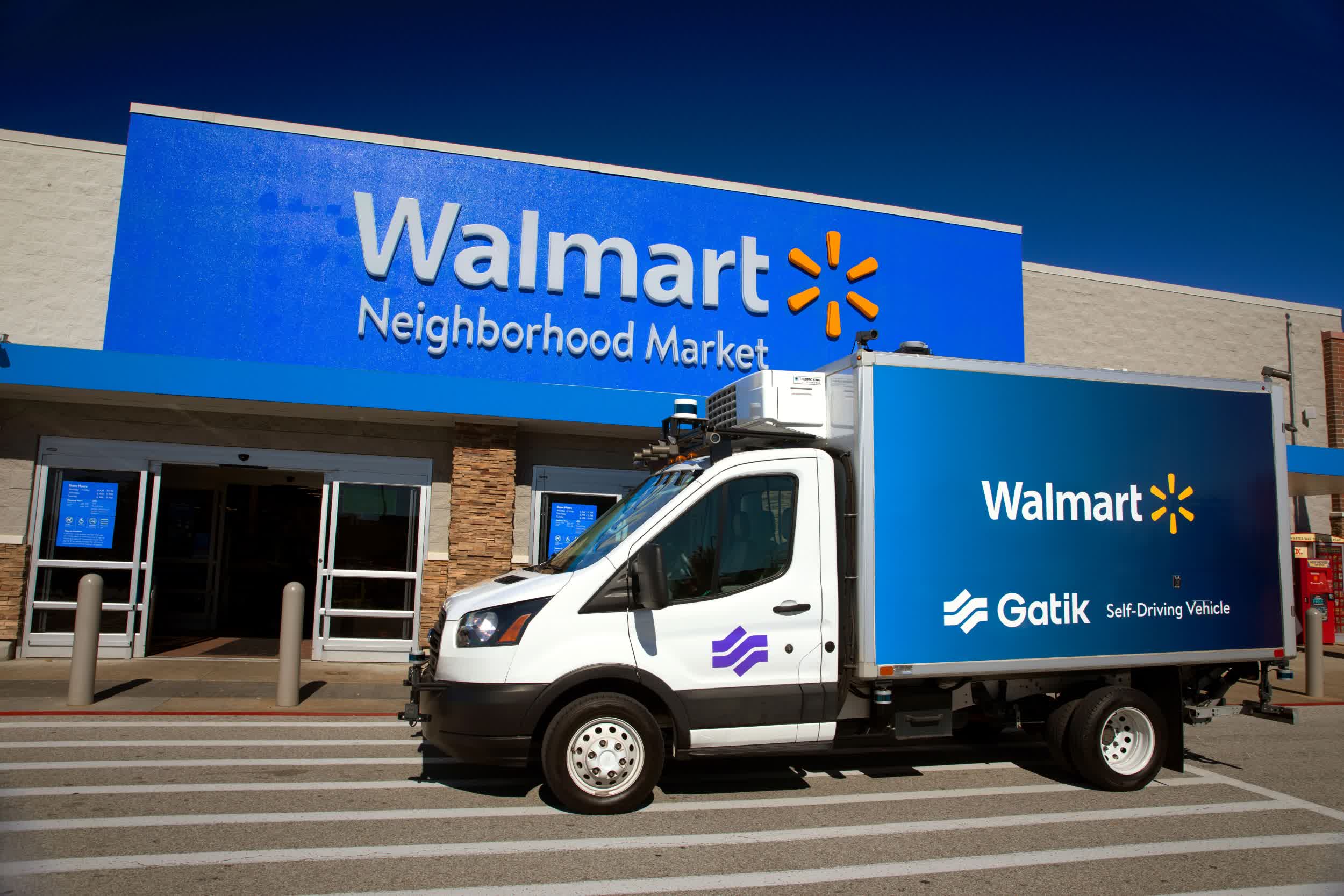 Les Camions De Livraison Sans Chauffeur De Walmart Franchissent Une