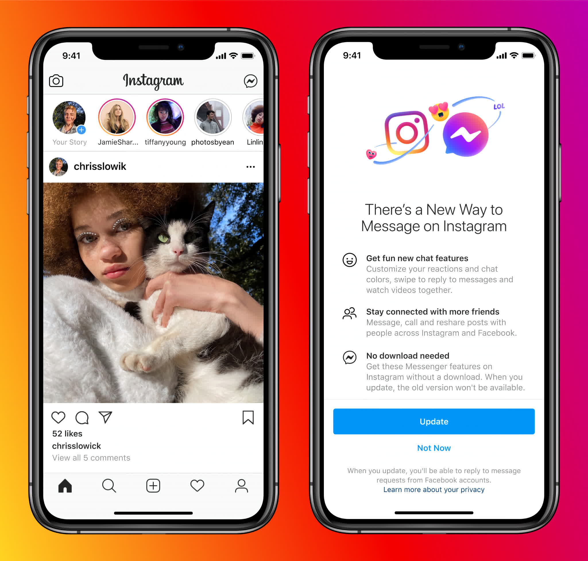Les messages cryptés de Messenger et Instagram n'arriveront pas avant 2023 2 Les messages cryptes de Messenger et Instagram narriveront pas avant