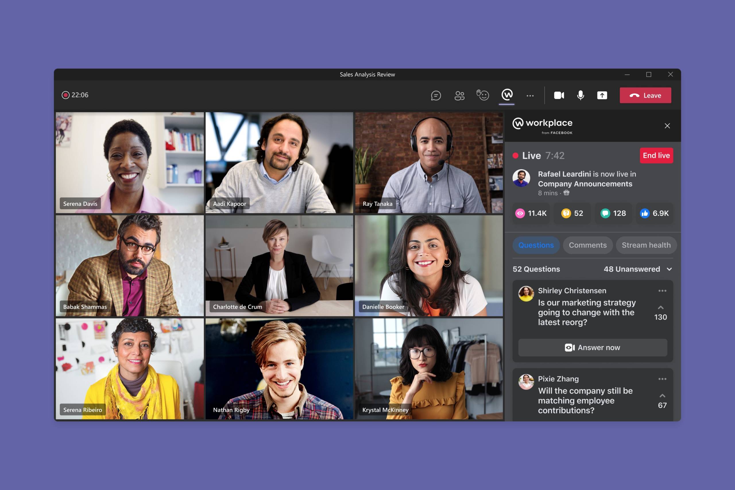 Microsoft s'associe à Meta pour intégrer Teams à Workplace 2 WorkPlace et Teams ensemble