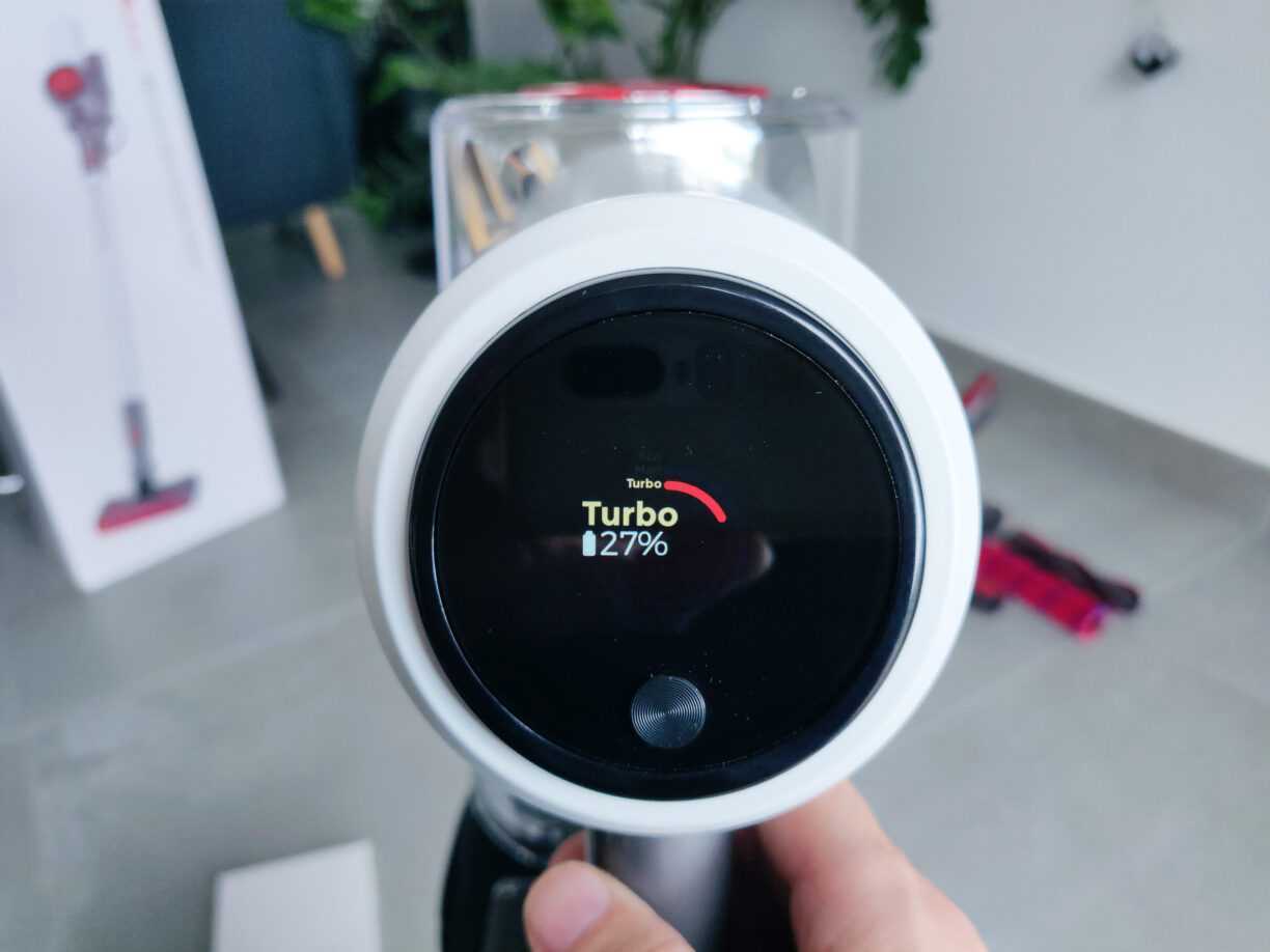 Redroad V17 en TEST: Que vaut ce nouvel aspirateur balai/à main ? 23 Redroad V17 Lcd Turbo