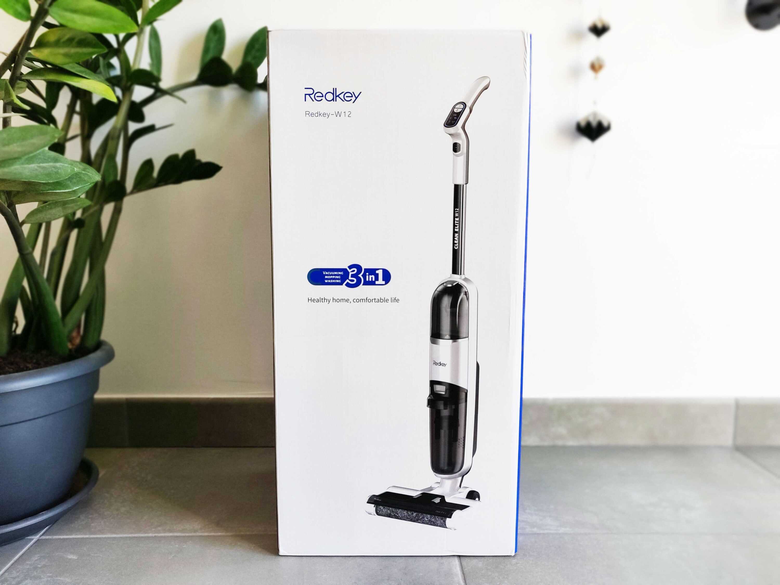 Redkey W12 en TEST: L'aspirateur balai serpillière 3 en 1 2 Redkey W12 Boite Avant
