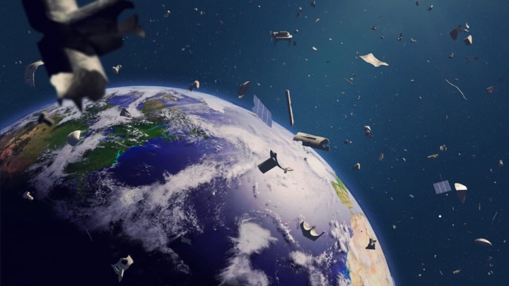 ISS en danger… la station reprend ses manœuvres pour éviter les débris spatiaux 4 Image de débris spatiaux entourant la Terre