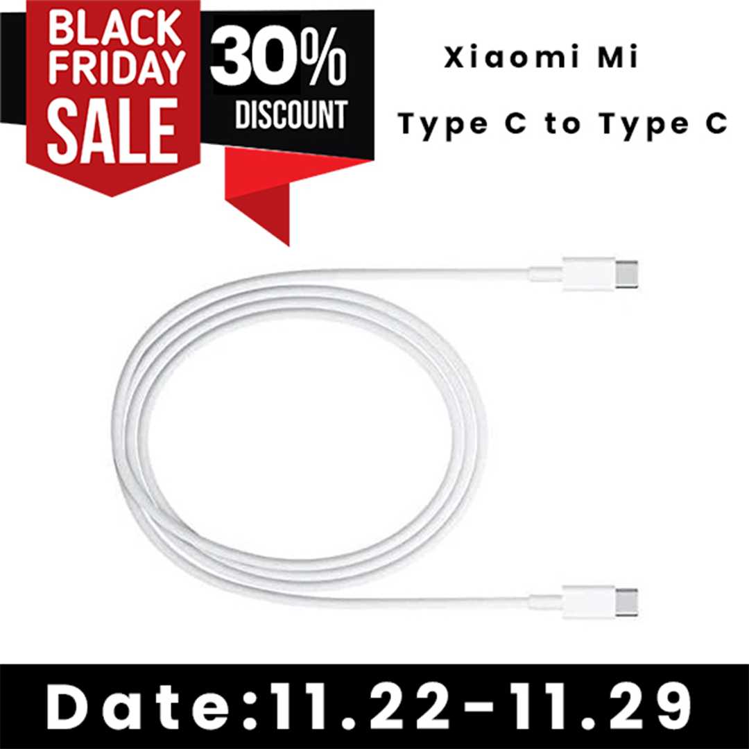 Le prix des câbles Xiaomi USB-C et Serrure connecté en chute libre pour le Black Friday ! 3 Xiaomi Mi Usb Cable Type C To Type C