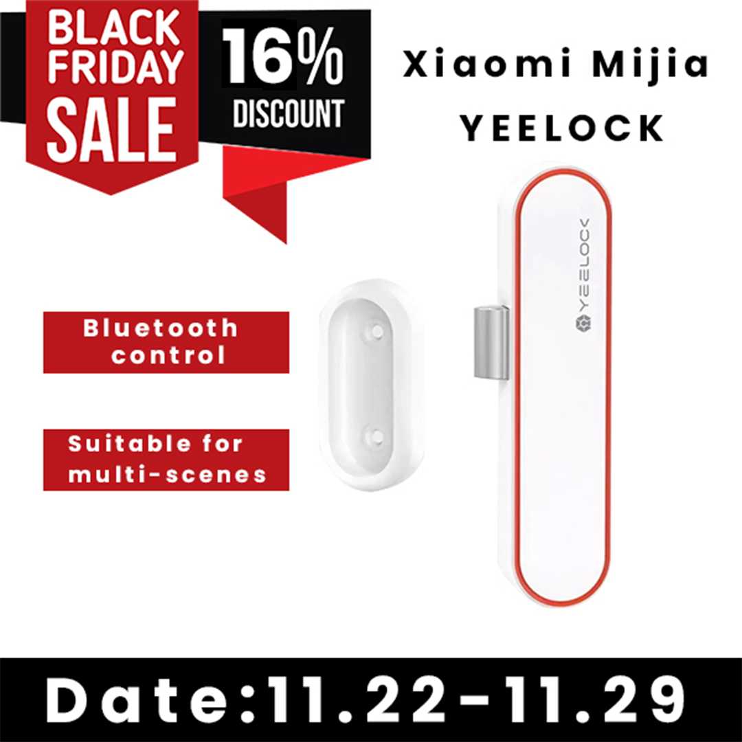 Le prix des câbles Xiaomi USB-C et Serrure connecté en chute libre pour le Black Friday ! 4 Xiaomi Mijia Yeelock Smart Drawer Cabinet Lock Keyless Bluetooth App Unlock Anti Theft Child Safety File Security Door Lock