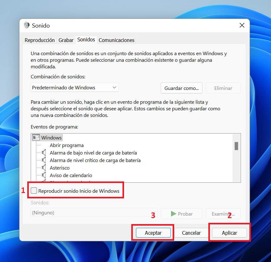 Apprenez à supprimer le son de démarrage de Windows 11 3 jouer le son démarrer windows 11