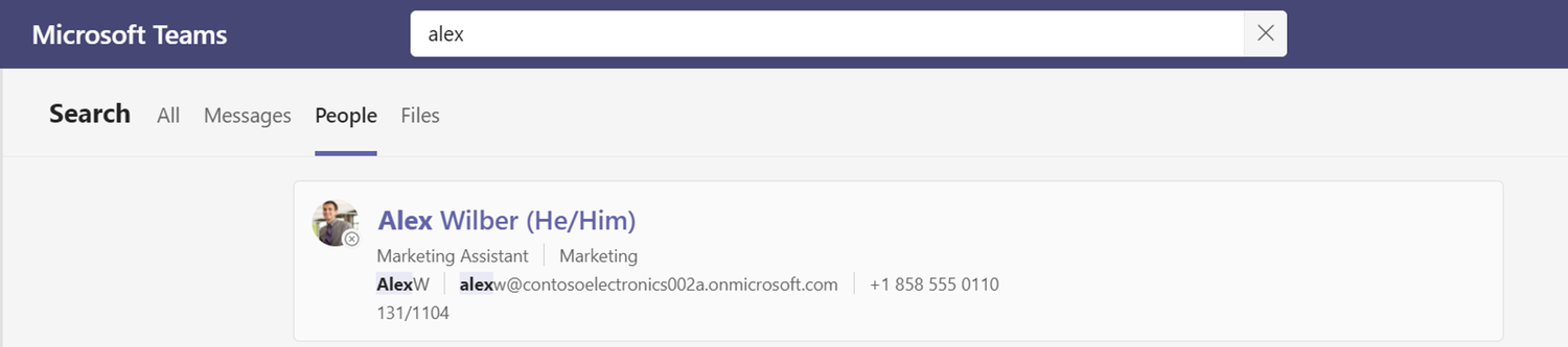 La recherche Microsoft Teams reçoit une mise à jour majeure 6 Page de personnes dans Teams