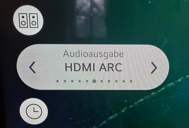 Chez LG, le téléviseur allume automatiquement l'ARC, parfois une sélection manuelle est encore nécessaire.  (Photo : Netcost)