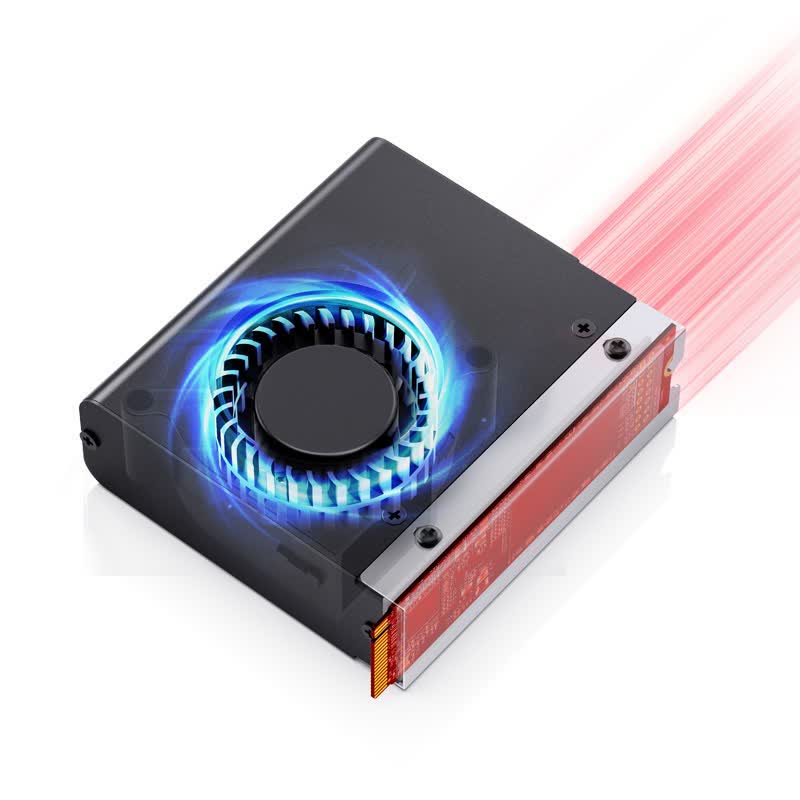 Ce refroidisseur M.2 actif aidera à réduire les températures des SSD PCIe Gen 4 / Gen 5 2 Ce refroidisseur M2 actif aidera a reduire les temperatures des