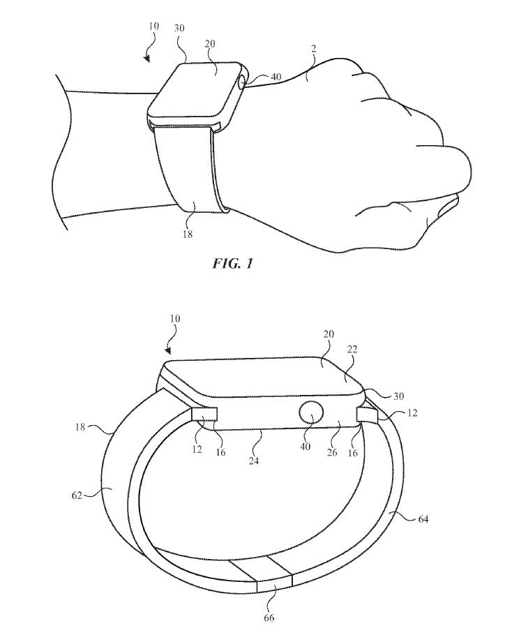 Les demandes de brevet imaginent l'Apple Watch sans la couronne numérique 2 Les demandes de brevet imaginent lApple Watch sans la couronne