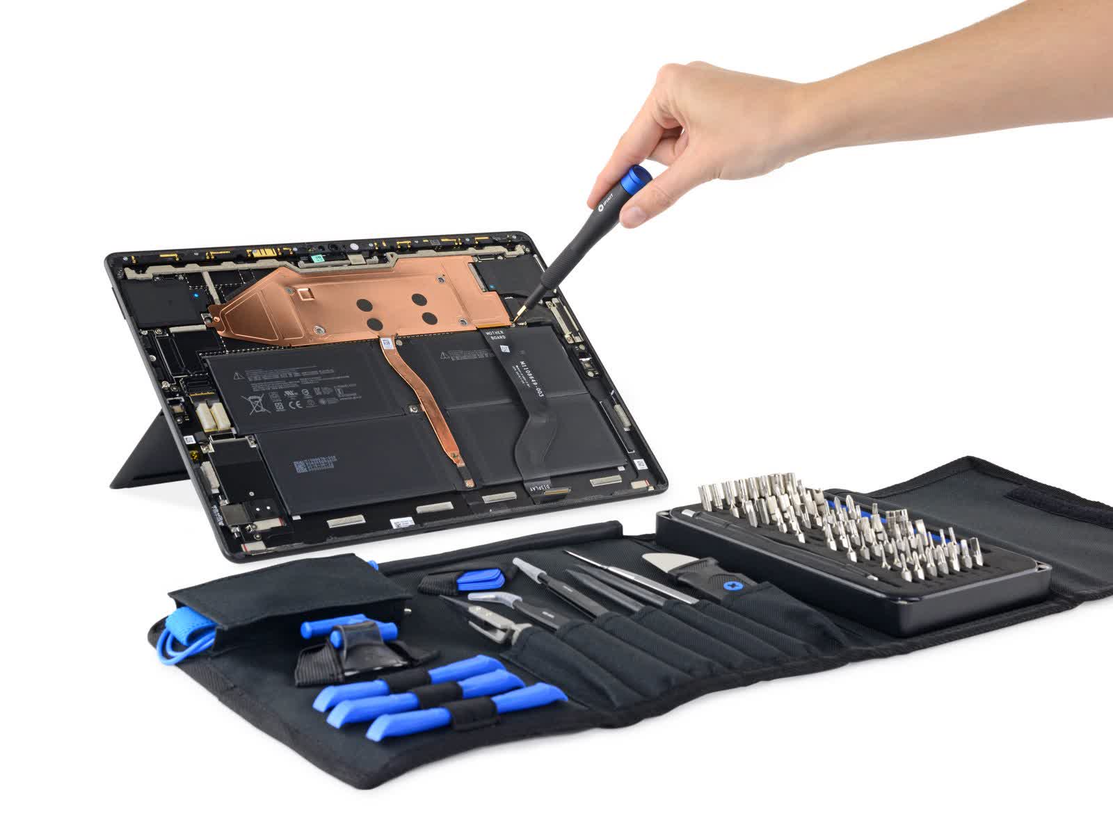Microsoft s'associe à iFixit pour faciliter la réparation des appareils Surface 2 Microsoft sassocie a iFixit pour faciliter la reparation des appareils