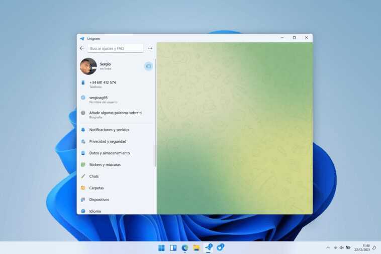 Unigram, le client non officiel de Telegram, repense sa section de paramètres 1 Unigram, Le Client Non Officiel De Telegram, Repense Sa Section
