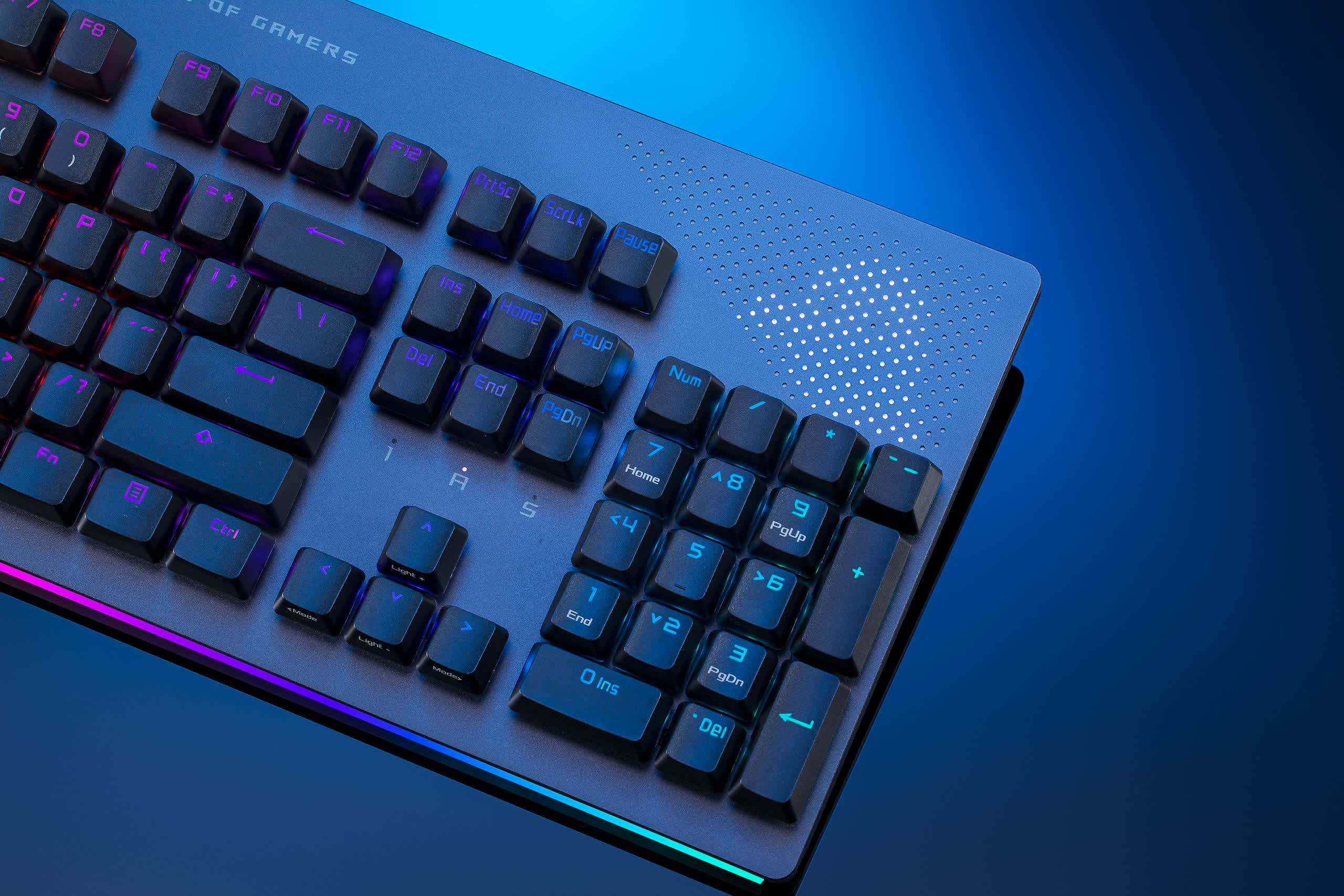 Le dernier clavier de jeu mécanique d'Asus ajoute un petit écran LED à matrice de points 3 1641394085 418 Le dernier clavier de jeu mecanique dAsus ajoute un petit