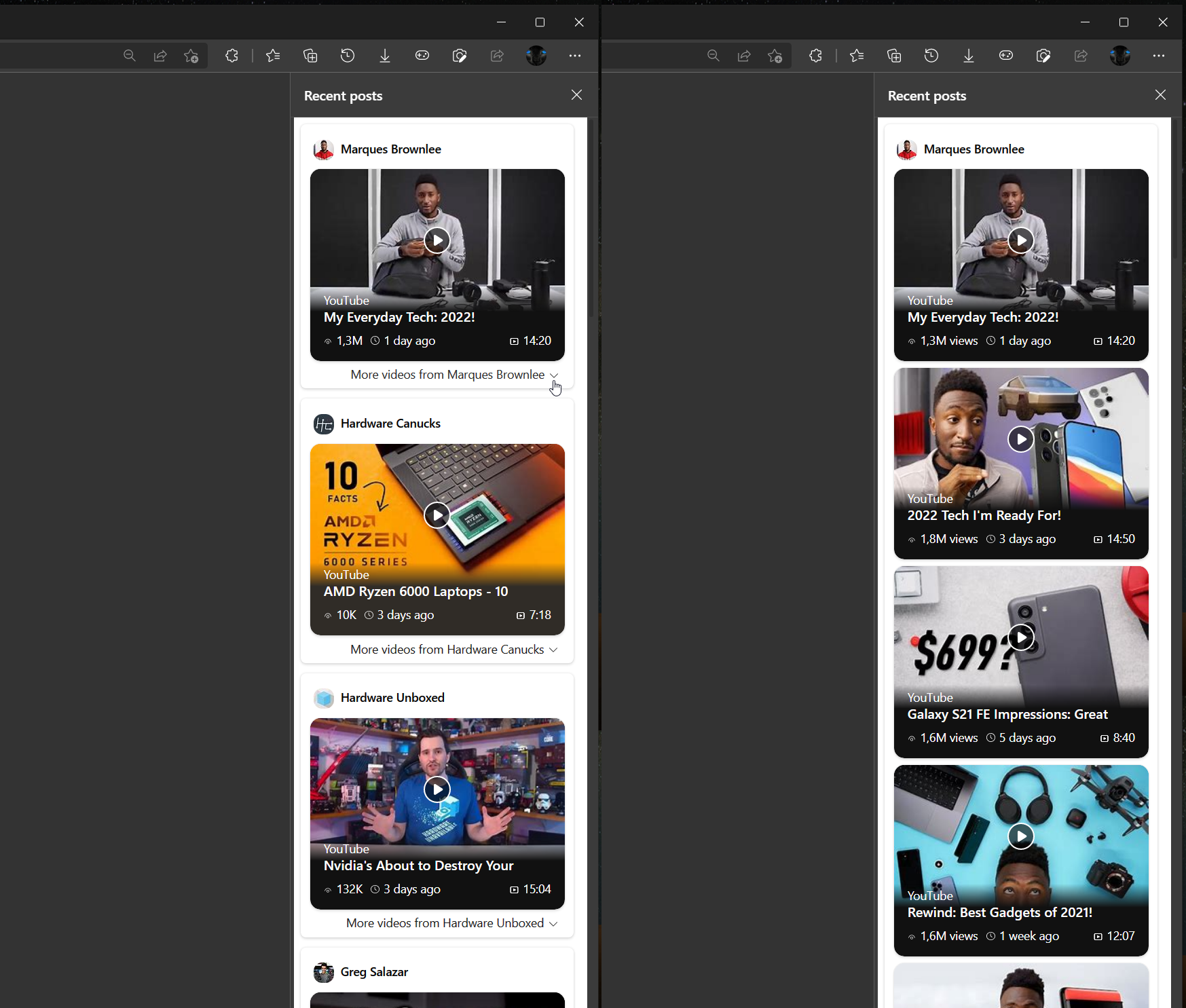 Collections et leur utilisation pour YouTube