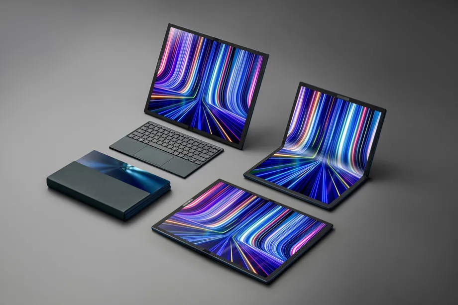 Les formats du Zenbook 17 Fold OLED pliable