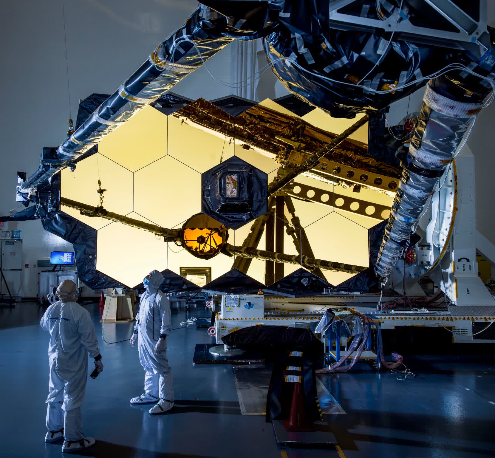 Le télescope spatial James Webb achève le déploiement risqué d'un pare-soleil 2 Le telescope spatial James Webb acheve le deploiement risque dun