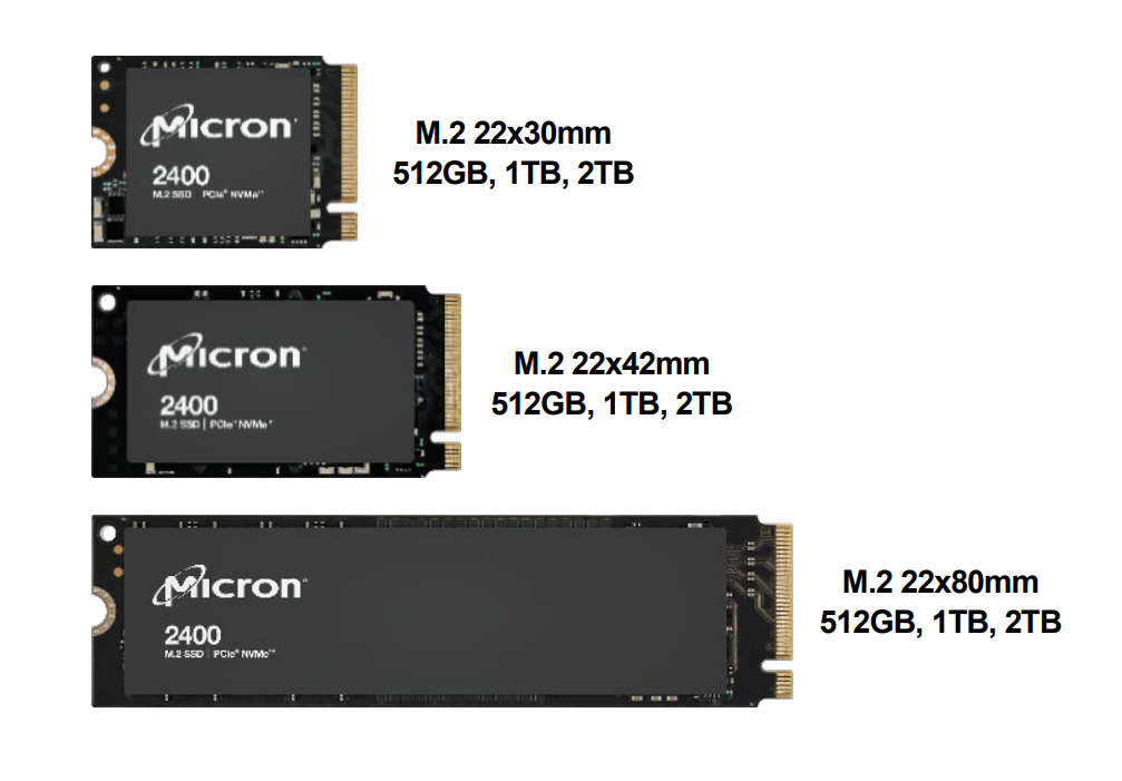 Micron commence a livrer son SSD QLC 176 couches disponible