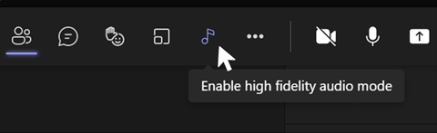 Quoi de neuf dans Microsoft Teams au cours du mois de janvier 2 Mode HiFi dans Teams