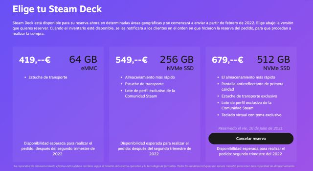 Steam Deck : comment vérifier la date de livraison estimée de ma réservation ? 2 Pont à vapeur