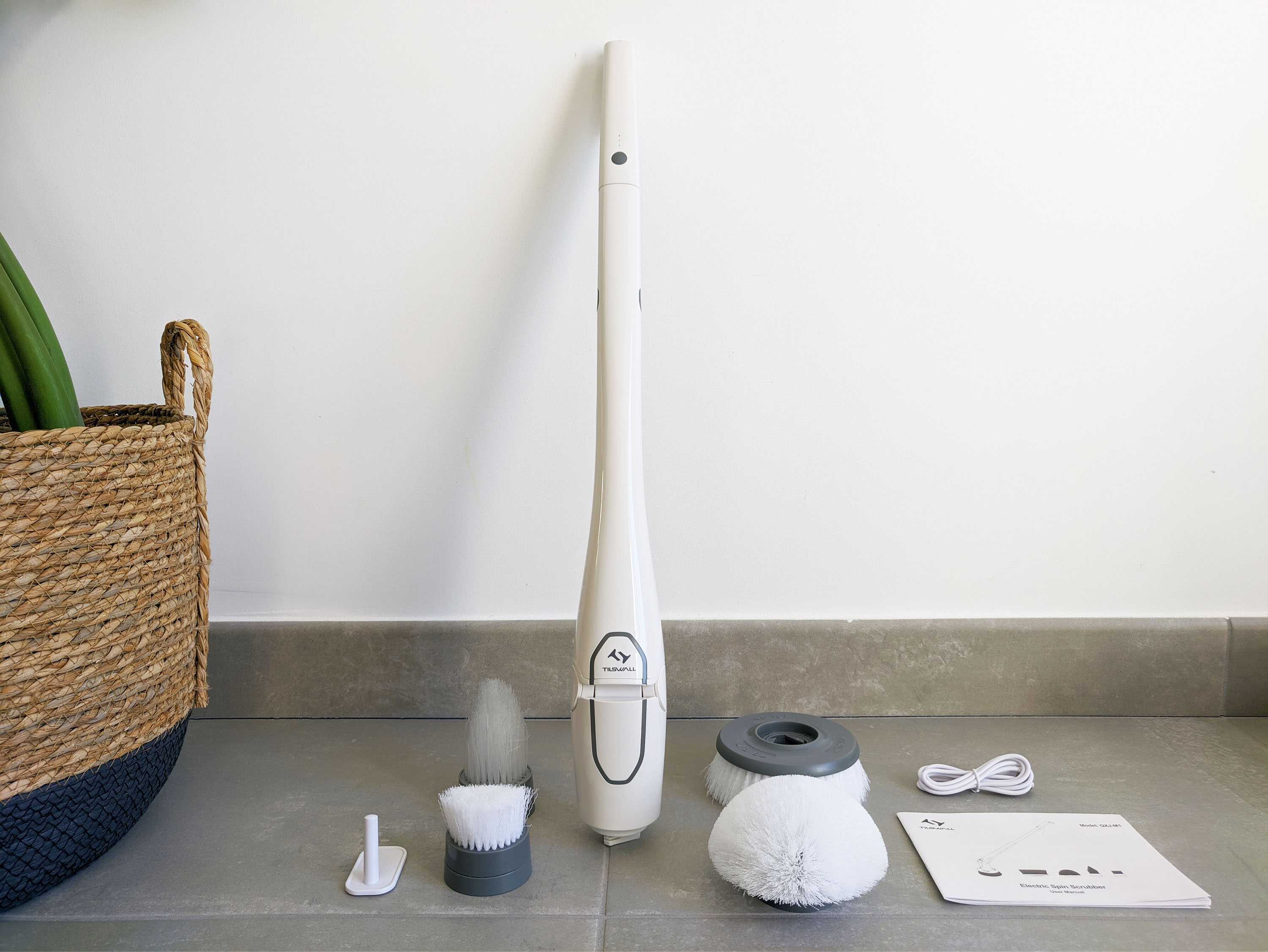 Tilswall QXJ-M1: TEST de la brosse de nettoyage électrique sans fil 5 Tilswall Qxj M1 Brosse Nettoyage Electrique Sans Fil Bundle