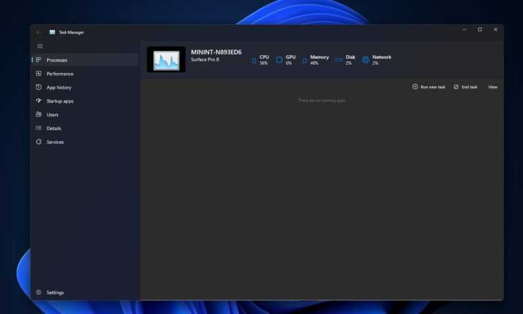 Voici le nouveau gestionnaire de tâches repensé pour Windows 11 1 Voici Le Nouveau Gestionnaire De Tâches Repensé Pour Windows 11