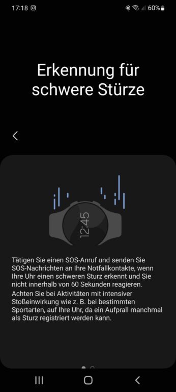 Configurer la détection de chute sur la Samsung Galaxy Watch4 : voici comment procéder 3 La Galaxy Watch4 peut vous aider en cas d'urgence. (Capture d'écran)