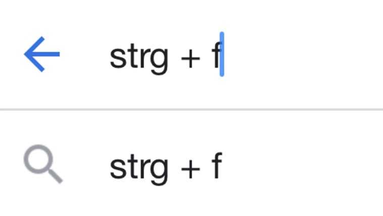 Ctrl + F sur le smartphone : c'est ainsi que vous recherchez quelque chose sur une page 1 Ctrl + F Sur Le Smartphone : C'est Ainsi Que Vous