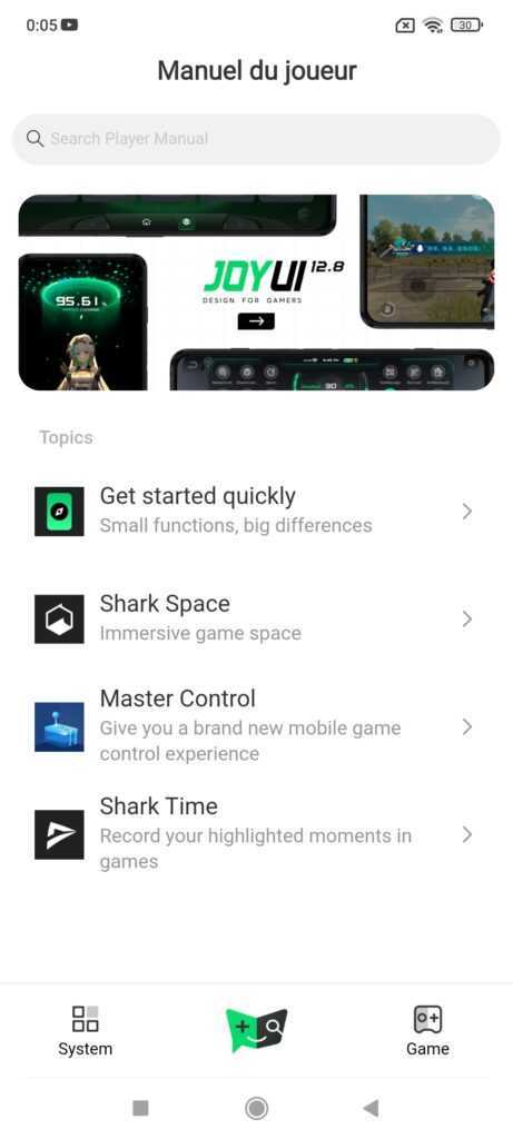 Black Shark Pro 4 Joy Ui 1