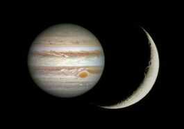 Ce soir magnifique conjonction entre le croissant de Lune et Jupiter : comment voir le dernier soir "embrasser" 21 Ce Soir Magnifique Conjonction Entre Le Croissant De Lune Et