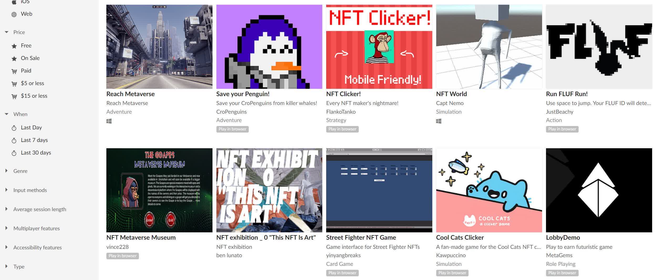 Le marché des jeux indépendants itch.io qualifie les NFT d'"arnaque" 2 Le marche des jeux independants itchio qualifie les NFT darnaque