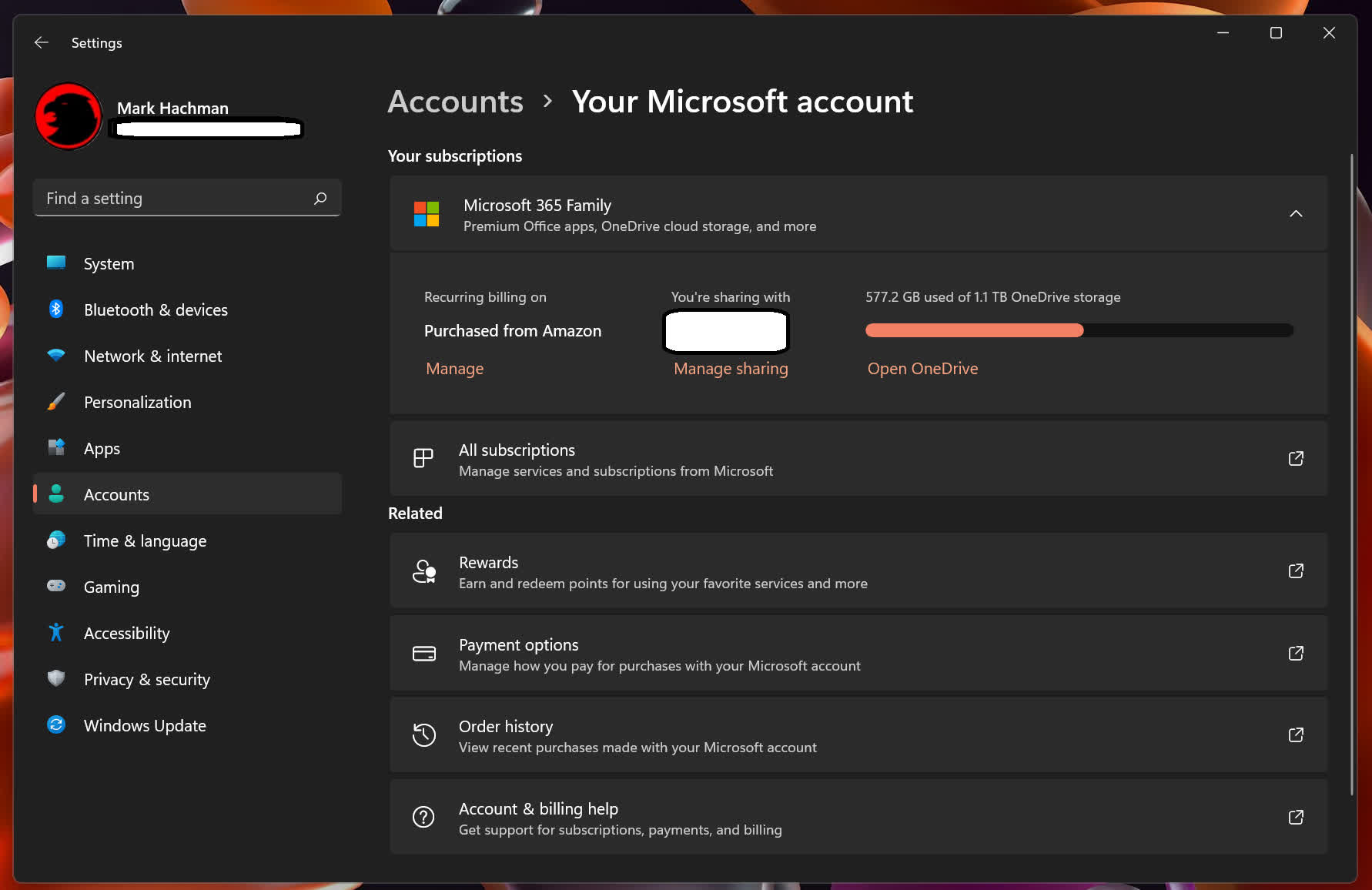 L'écran des paramètres de Windows 11 ajoute des informations d'abonnement 2 Lecran des parametres de Windows 11 ajoute des informations dabonnement