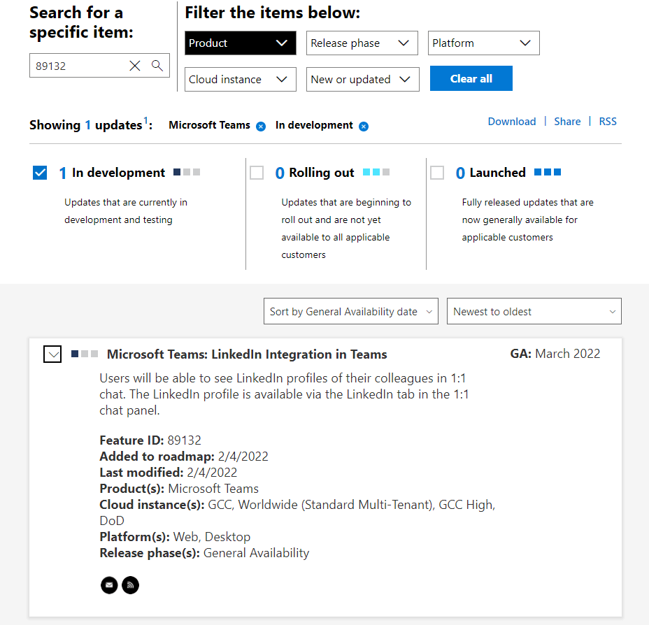 Microsoft Teams intégrera les profils LinkedIn 2 L'intégration LinkedIn dans Teams