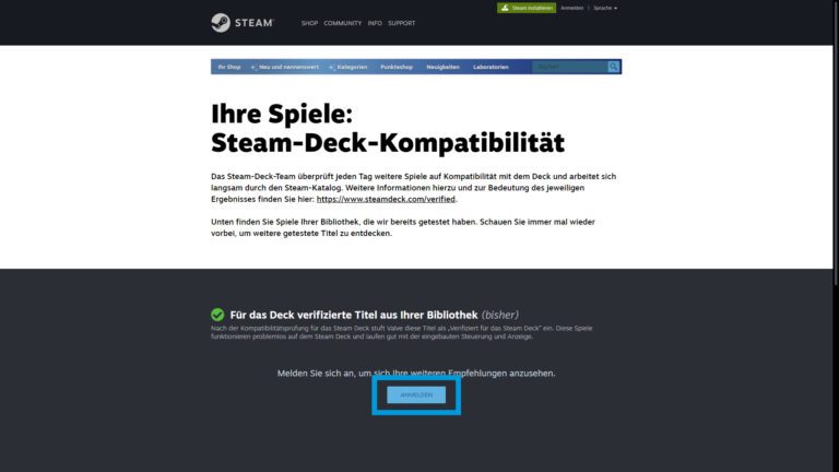 Valve Steam Deck : comment savoir si vos jeux tournent 2 Site Web de Valve vérifiant si les jeux PC fonctionneront sur le pont Steam.
