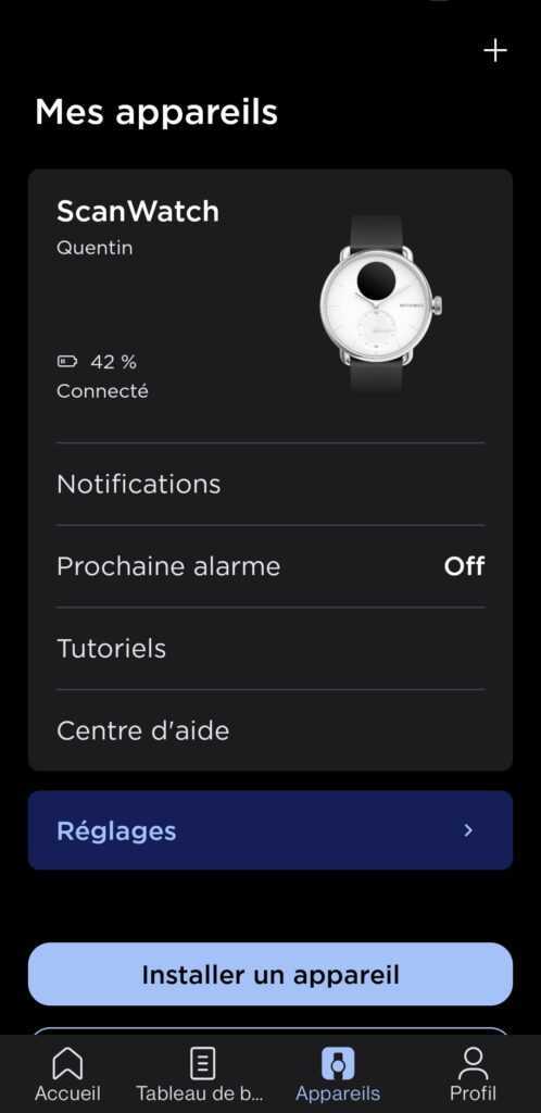 Withings Health Scanwatch Application 14