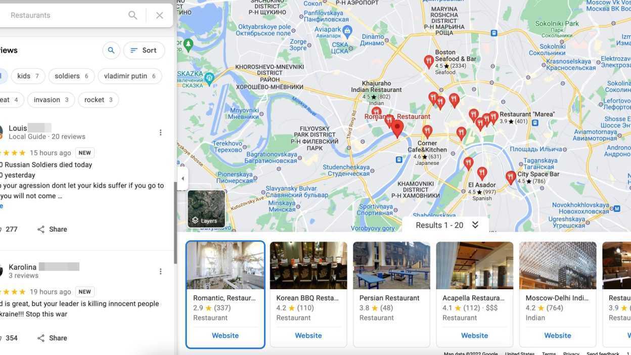 Parce Que Google Maps Se Remplit De Fausses Critiques Sur