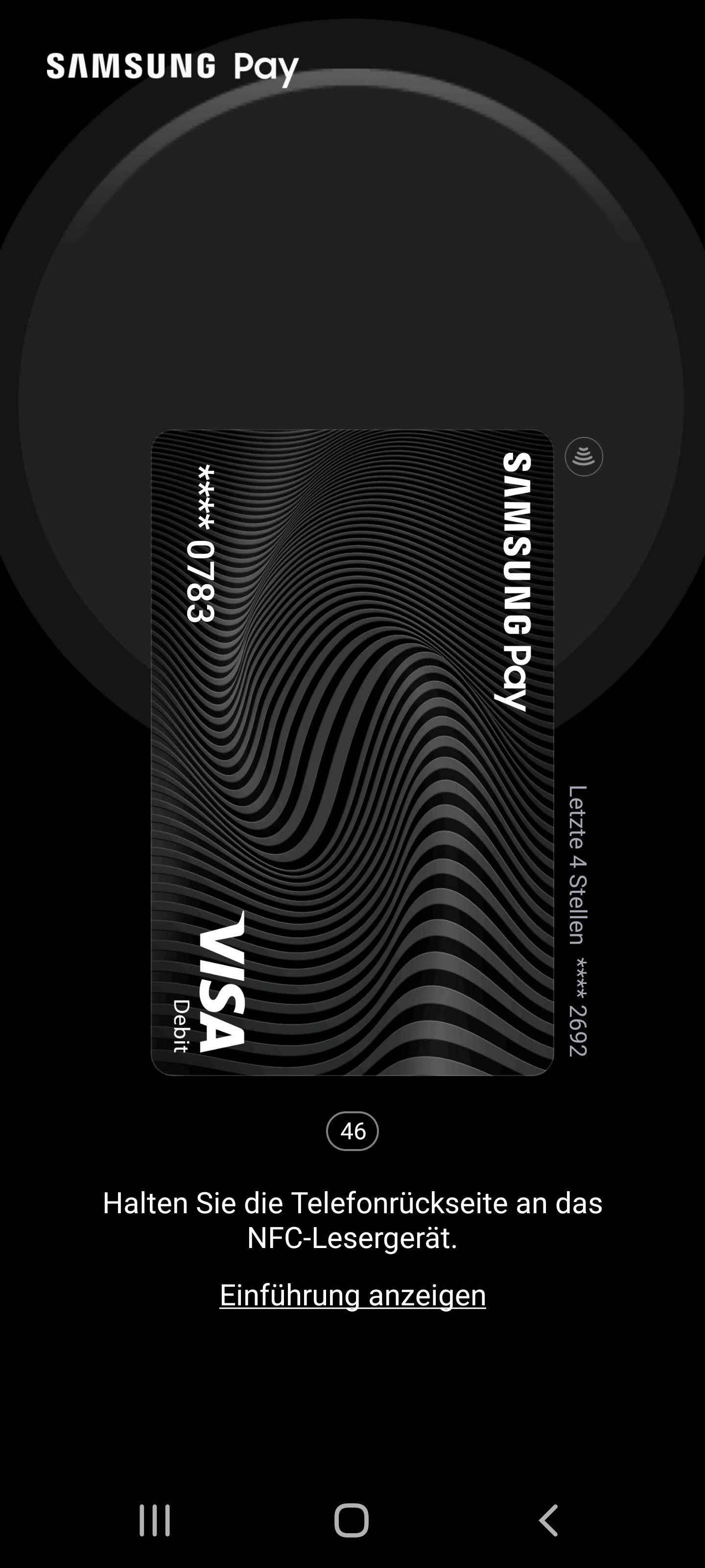 Payer avec Samsung Pay et Galaxy Watch : voici comment cela fonctionne 5 Vous pouvez également payer facilement sur votre smartphone. (Capture d'écran)