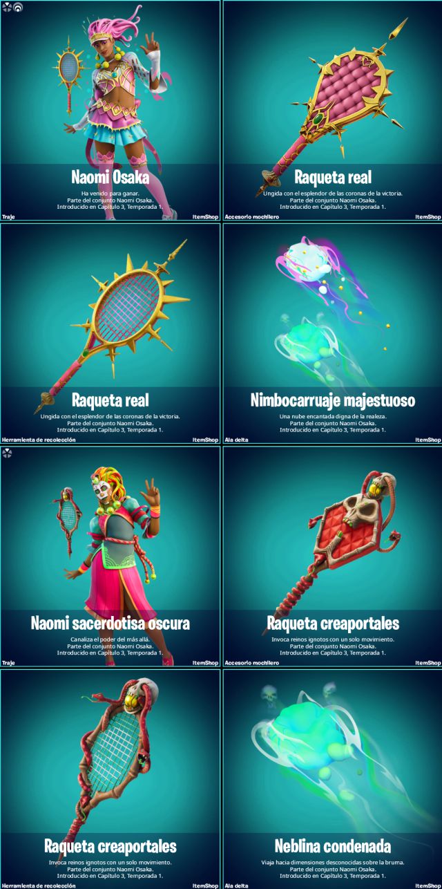 fortnite naomi osaka nouvelles skins série d'idoles série d'icônes comment les obtenir