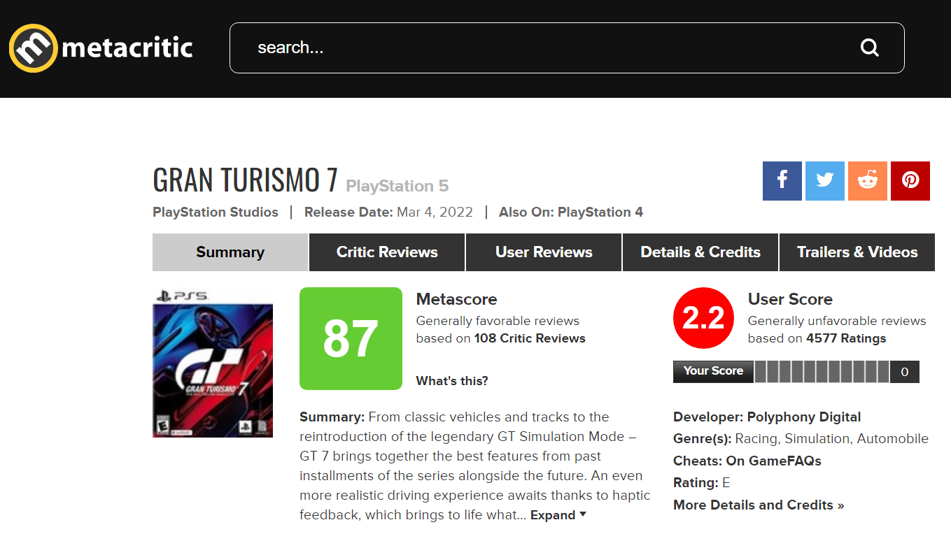 Le dernier patch de Gran Turismo 7 repose davantage sur les microtransactions et les joueurs sont énervés 2 Le dernier patch de Gran Turismo 7 repose davantage sur