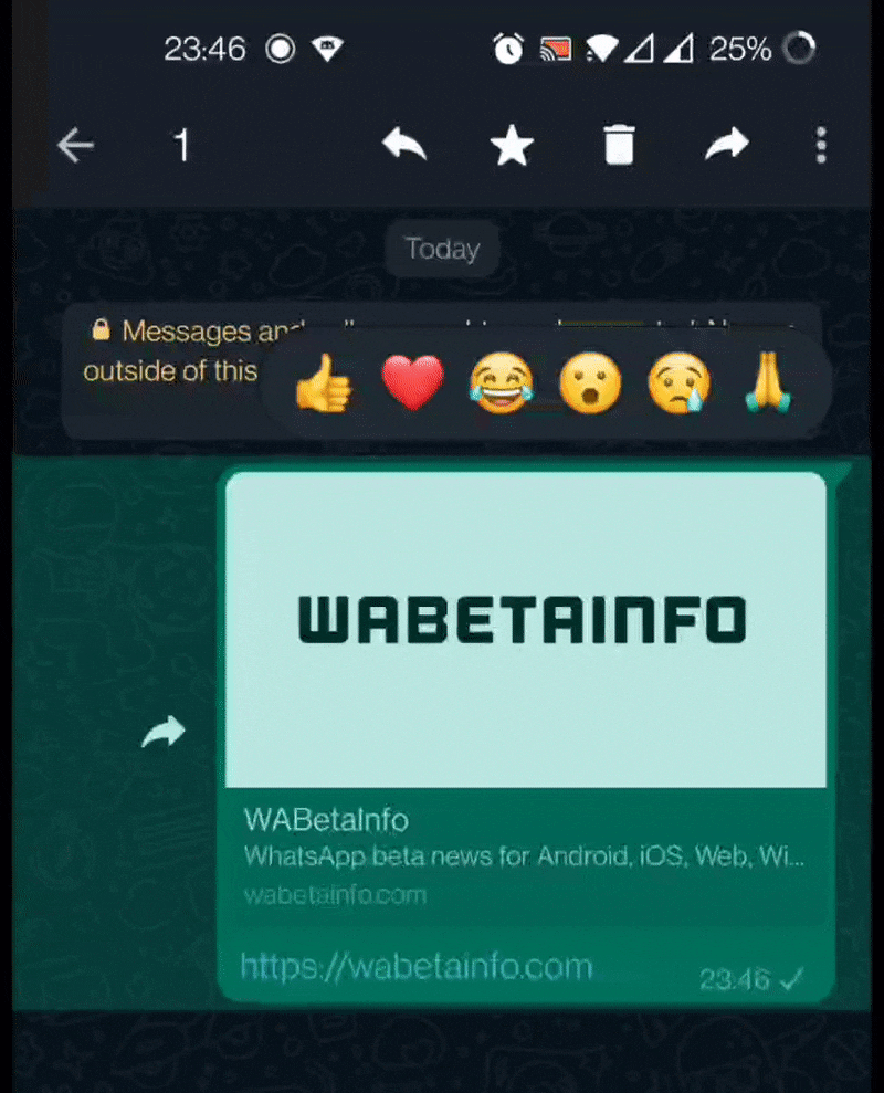Les réactions aux messages sont arrivées sur WhatsApp : comment elles fonctionnent 2 Les reactions aux messages sont arrivees sur WhatsApp comment