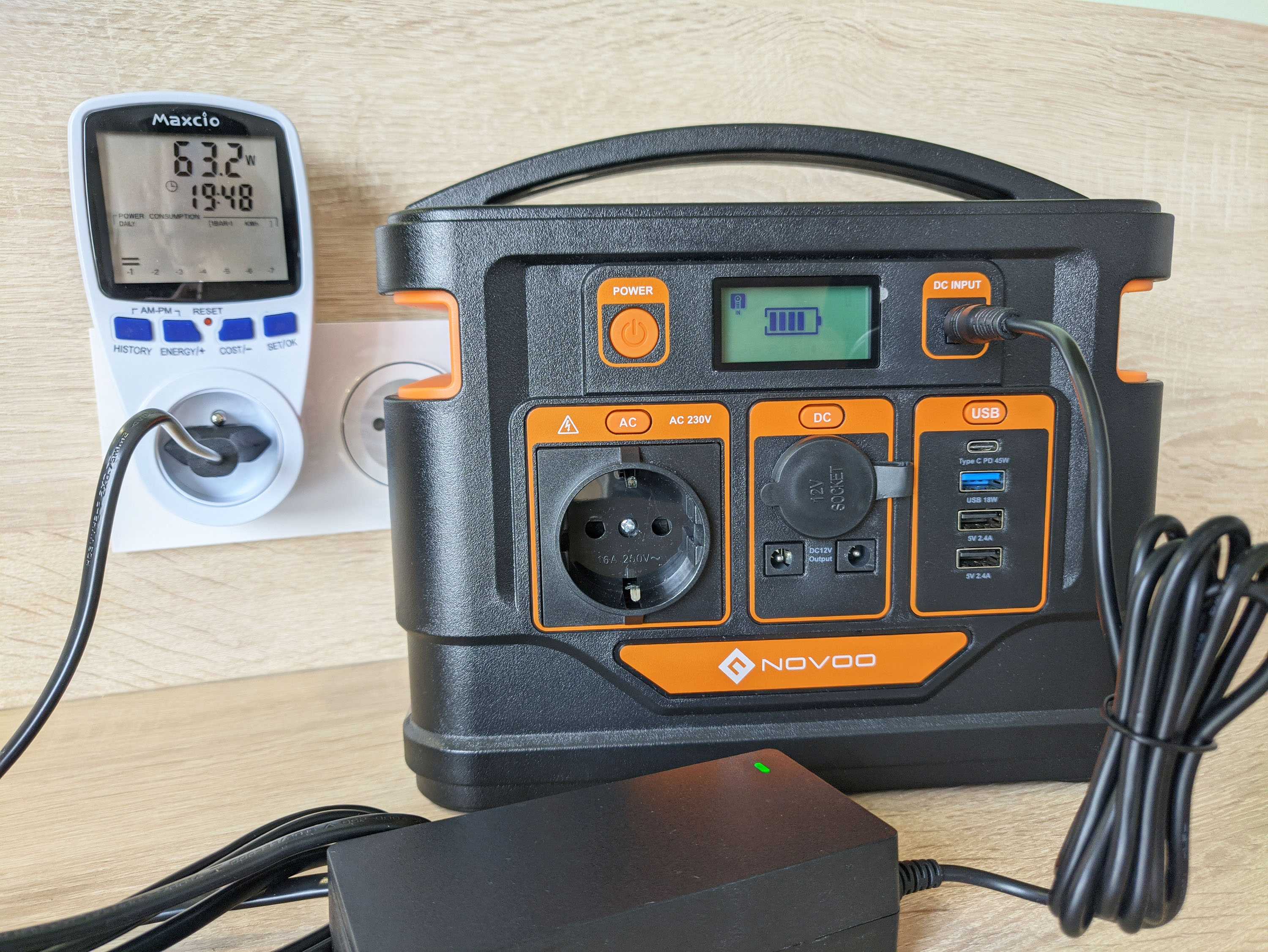 NOVOO Omni: TEST de cette batterie externe/onduleur de 80000mAh, parfait pour le camping ? 24 Novoo Omni Batterie Centrale Electrique Ecran Watt Recharge