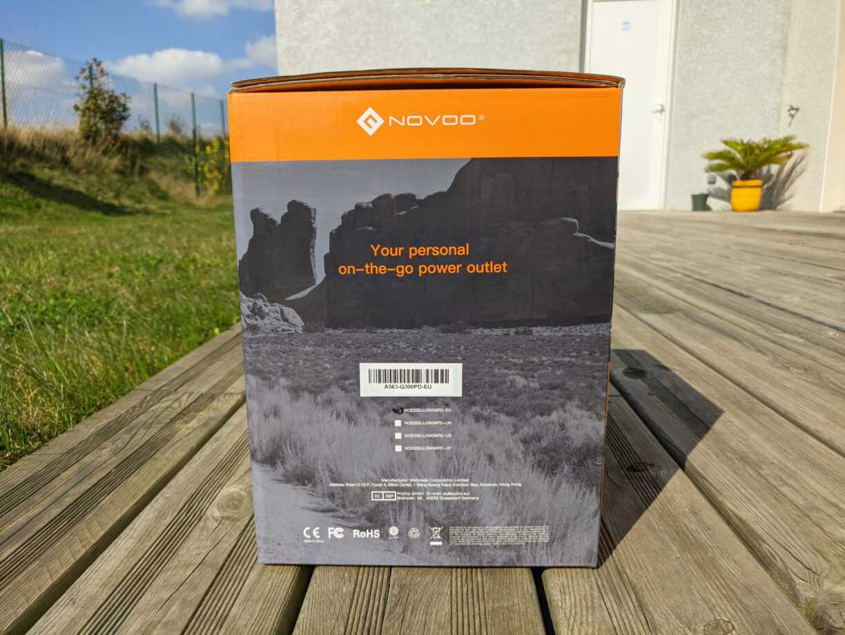 NOVOO Omni: TEST de cette batterie externe/onduleur de 80000mAh, parfait pour le camping ? 3 Novoo Omni Packaging Droite