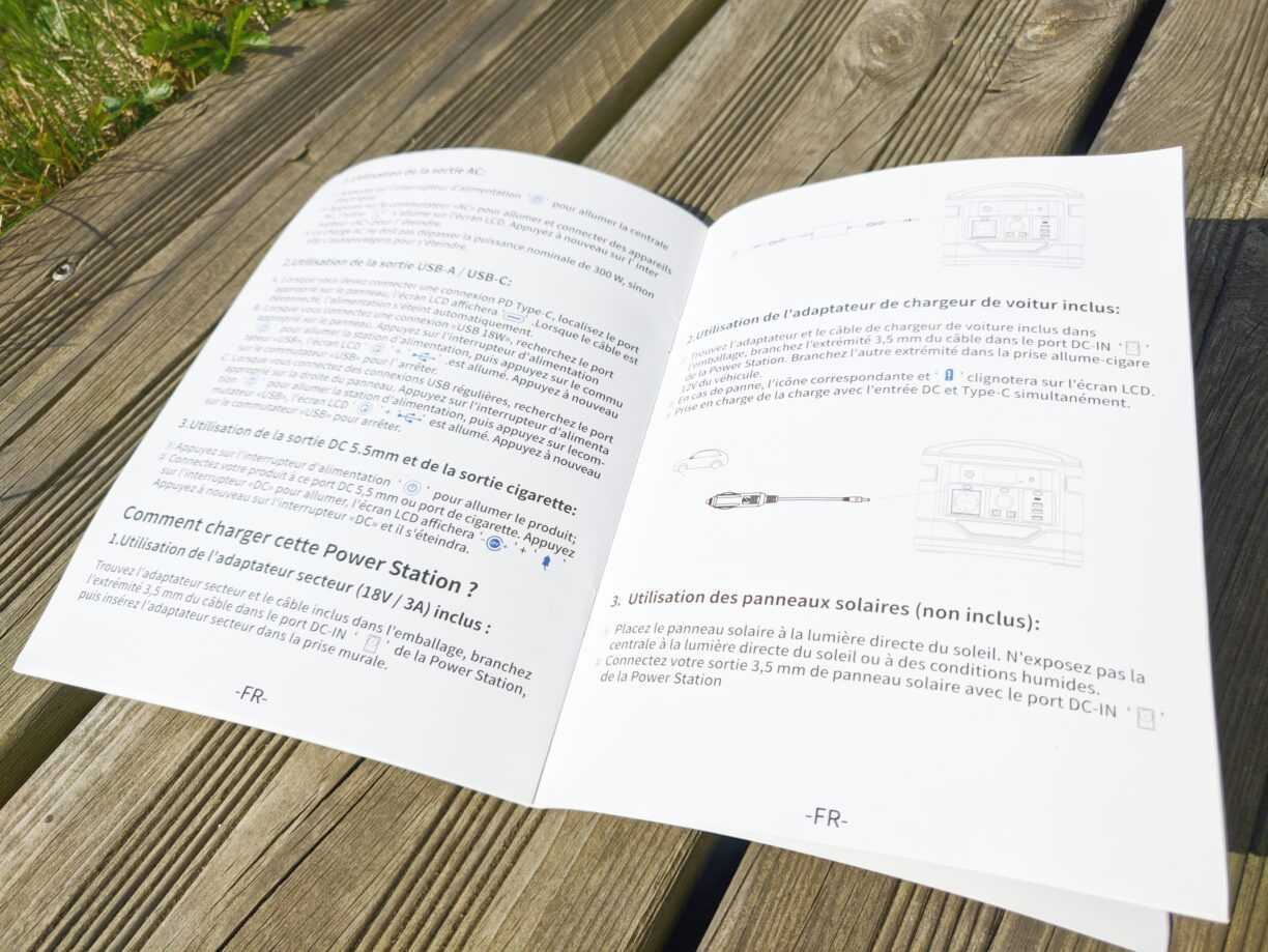 NOVOO Omni: TEST de cette batterie externe/onduleur de 80000mAh, parfait pour le camping ? 15 Novoo Omni Packaging Manuel Ouvert