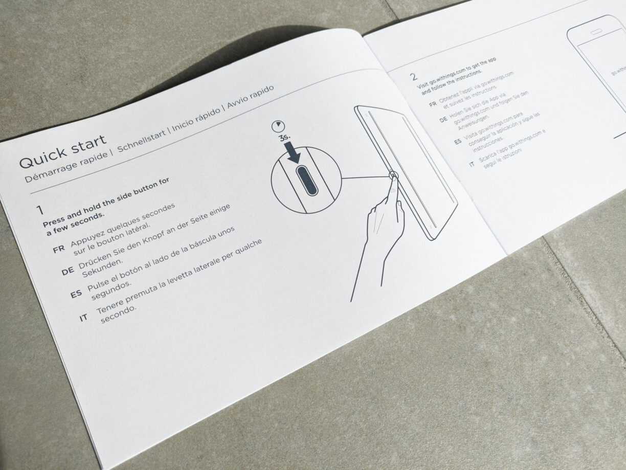 Withings Body Cardio: Test de la balance connectée la plus avancée du monde 9 Withings Body Cardio Manuel Ouvert 4